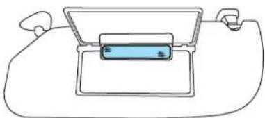 Mercury Sable (2003) - ILLUMINATED VISOR MIRROR (IF EQUIPPED) - 1