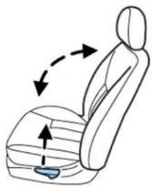 Mercury Sable (2003) - Adjusting the front manual seat (if equipped) - 4