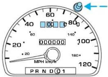 60 40 80 60 140° 20 000000 100 20 180° MPH km/h 120 PR N D 0 1
