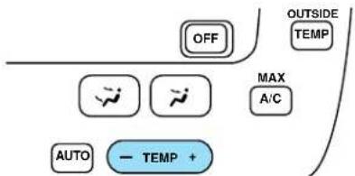 Mercury Sable (2002) - Temperature selection - 2