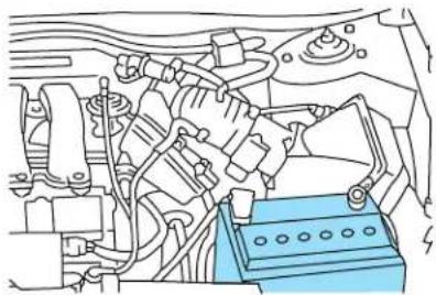 Mercury Sable (2002) - BATTERY - + - 1