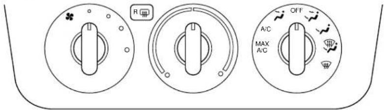 R OFF A/C MAX A/C