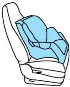 Mercury Sable (2002) - Installing child safety seats in combination lap and shoulder belt seating positions - 2