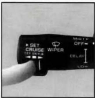 SET CRUISE OFF ON LIME WIPER OFF DELAY 5.220V
