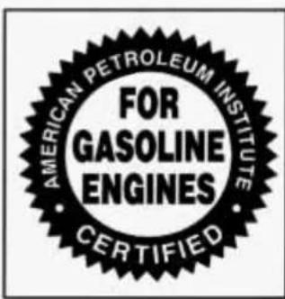 AMERICAN PETROLEUM INSTITUTE FOR GASOLINE ENGINES CERTIFIED