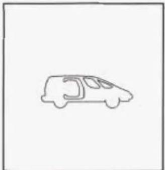 Simple line drawing of a car (no text or symbols)