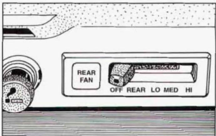REAR FAN OFF REAR LO MED HI