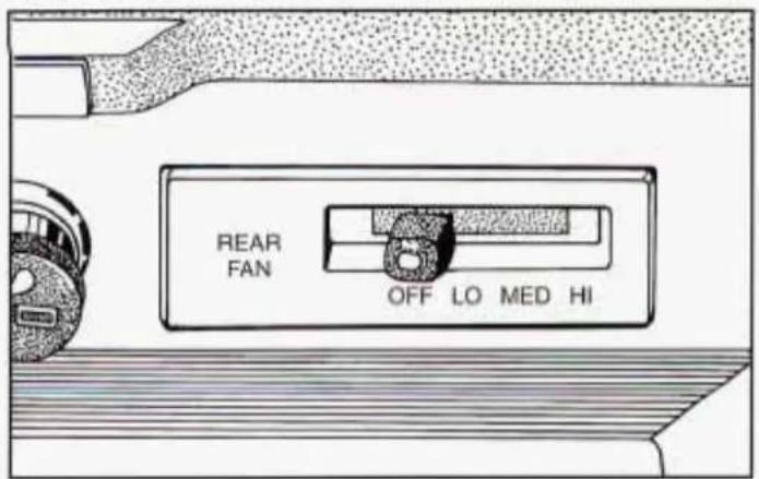 REAR FAN OFF LO MED HI