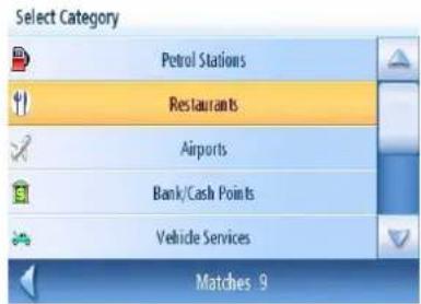 Select Category Petrol Stations Restaurants Airports Bank/Cash Points Vehicle Services Matches 9