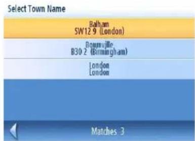 Select Town Name Balham SW12 9 (London) Boumville B30 2 (Birmingham) London London Matches 3