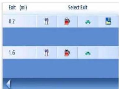 Exit (ml) Select Exit 0.2 1.6