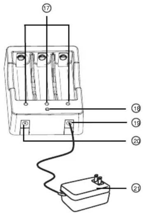 Diagram of an electrical component with numbered parts and wiring, likely for electrical wiring or circuit testing.