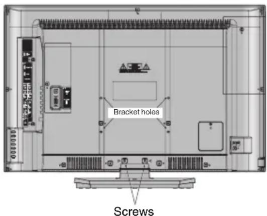 SANSUI SLED3228 - Notes when mounting the unit on a wall - 1