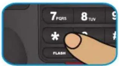 7 PQRS 8 TUV 9 * FLASH