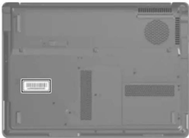 COMPAQ Presario V6700 - Serial number - 1