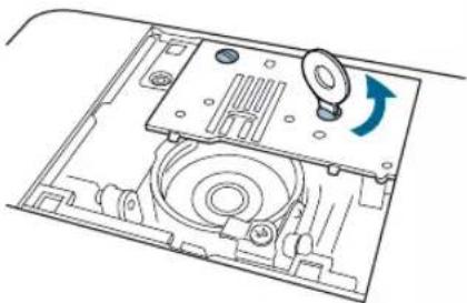 BABY LOCK Grace BL40A - Removing the needle plate - 1
