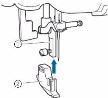 Technical diagram showing mechanical assembly with labeled parts and directional arrow indicating motion or force