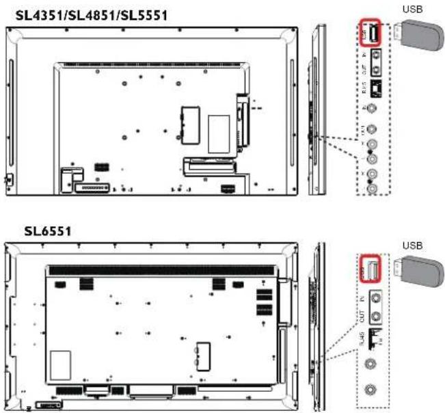 Planar SL5551 - Play multimedia files from USB device - 1