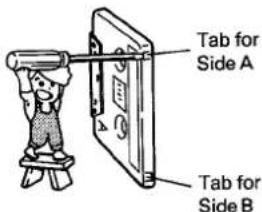 Tab for Side A Tab for Side B