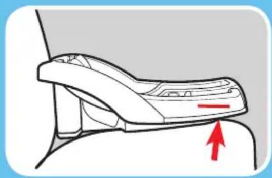 GRACO FastAction Fold Travel System - 3-C Instalación con la base orientada hacia atrás con el cinturón de seguridad del vehículo - 3