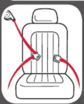 GRACO FastAction Fold Travel System - Identificación del tipo de su cinturón de seguridad - 2