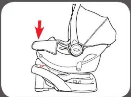 GRACO FastAction Fold Travel System - 2-C Cómo sujetar el asiento de automóvil a la base - 2