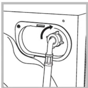 Ariston Thermo ARXXL105 - Connecting the water inlet hose - 2