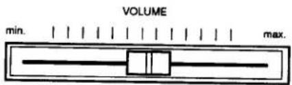 VOLUME min. | | | | | | | | | | | | max.