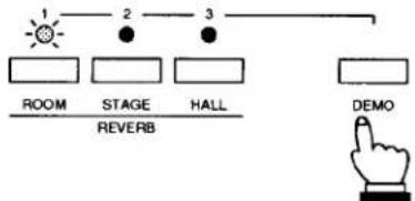 graph TD A["1"] --> B["ROOM"] C["2"] --> D["STAGE"] E["3"] --> F["HALL"] G["DEMO"] --> H["REVERB"] style A fill:#fff,stroke:#000 style C fill:#fff,stroke:#000 style E fill:#fff,stroke:#000 style G fill:#fff,stroke:#000