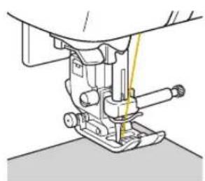 BABY LOCK Ellure BLR - Positioning the fabric - 5