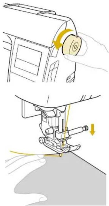 BABY LOCK Ellure BLR - Positioning the fabric - 3