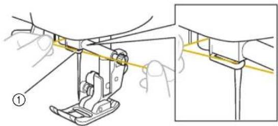 Technical diagram showing a mechanical assembly with labeled parts and a highlighted section view
