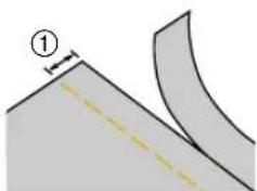 BABY LOCK Ellure BLR - Hook the connecting fork of the side cutter onto the needle clamp screw. - 9