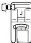 BABY LOCK Ellure BLR - Attach zigzag foot "J". - 1