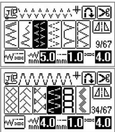 JG 9/67 W=5.0 mm-1.0=4.0 JG 34/67 W=4.0 mm-1.0=4.0