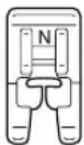 BABY LOCK Ellure BLR - Attach monogramming foot "N". - 1