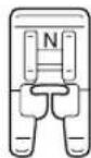 BABY LOCK Ellure BLR - Attach monogramming foot "N". - 1