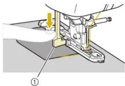 Technical diagram showing mechanical assembly with labeled component ①