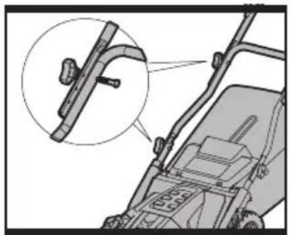 Mechanical assembly diagram showing a bracket with a magnified inset detail (no text or symbols)