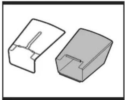 Two 3D mechanical part diagrams shown in wireframe and shaded views (no text or symbols)