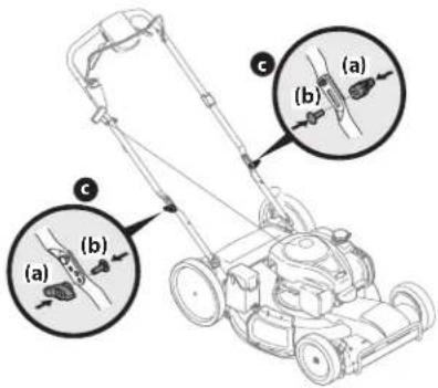 TROY-BILT TB410 XP - Montaje de la manija - 5