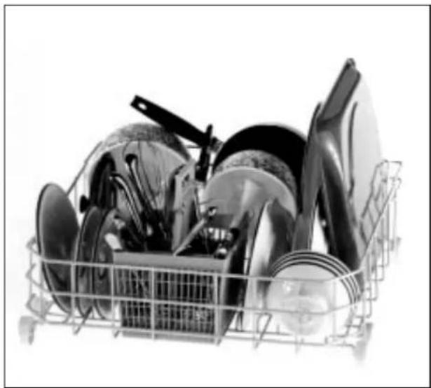 RCA PSD400 - Keep center area clear in the lower rack. - 1