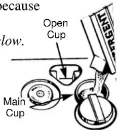 because low. Open Cup Main Cup