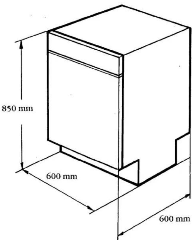850 mm 600 mm 600 mm