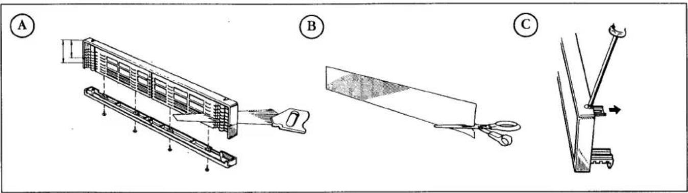 MOFFAT 31HF - Adjusting the height of the bottom panel - 1
