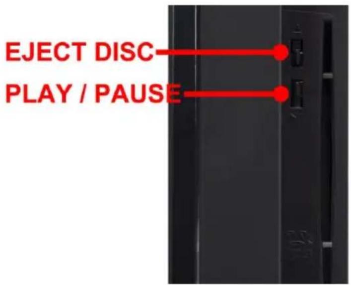 EJECT DISC PLAY / PAUSE