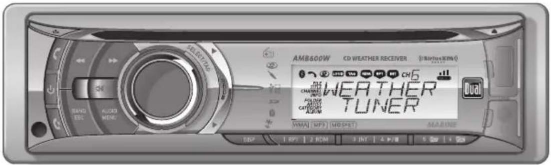 AM8600W CD WEATHER RECEIVER BIMINUM WEATHER TUNER DUAL HANG ESC AUDIO MENU NANA MP3 MOSPECT MARINE 1 RPM 2 ROM 3 INT 4 P/B 5 6 7 8 9 10 11 12 13 14 15 16 17 18 19 20 21 22 23 24 25 26 27 28 29 30 31 32 33 34 35 36 37 38 39 40 41 42 43 44 45 46 47 48 49 50 51 52 53 54 55 56 57 58 59 60 61 62 63 64 65 66 67 68 69 70 SELECTING CHANNEL POLDING CATHLET ALBUM