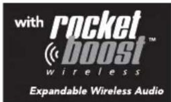 with rocket boost™ wireless Expandable Wireless Audio