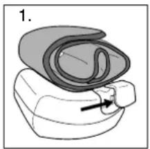 HOMEDICS BPW-060 - INSTALLING BATTERIES - 1