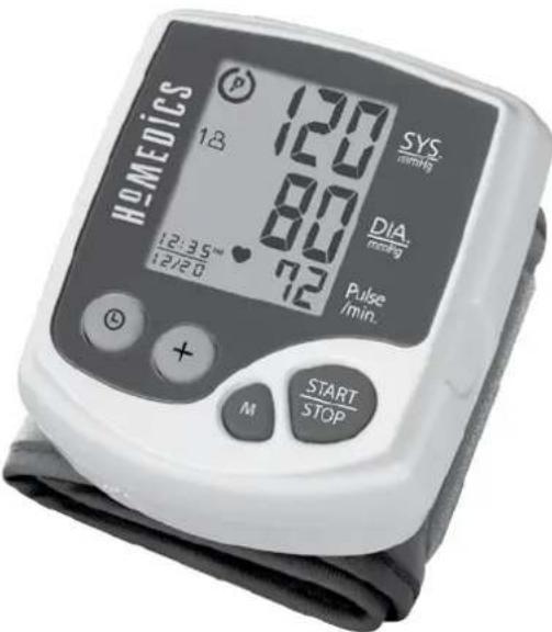 HOMEDICS 13 120 80 72 12:35~ 12/20 SYS mmHg DIA mmHg Pulse /min. START STOP